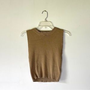 Brown vest top without the sleeves from FOREVER21
